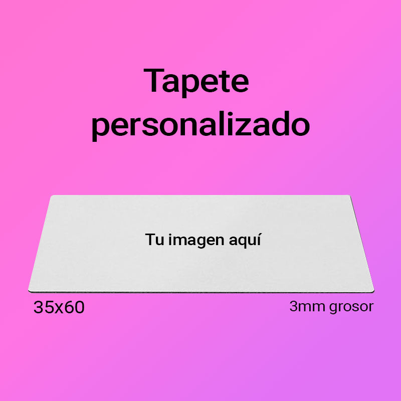Tapis personnalisé avec image personnelle + housse de transport (35x60)