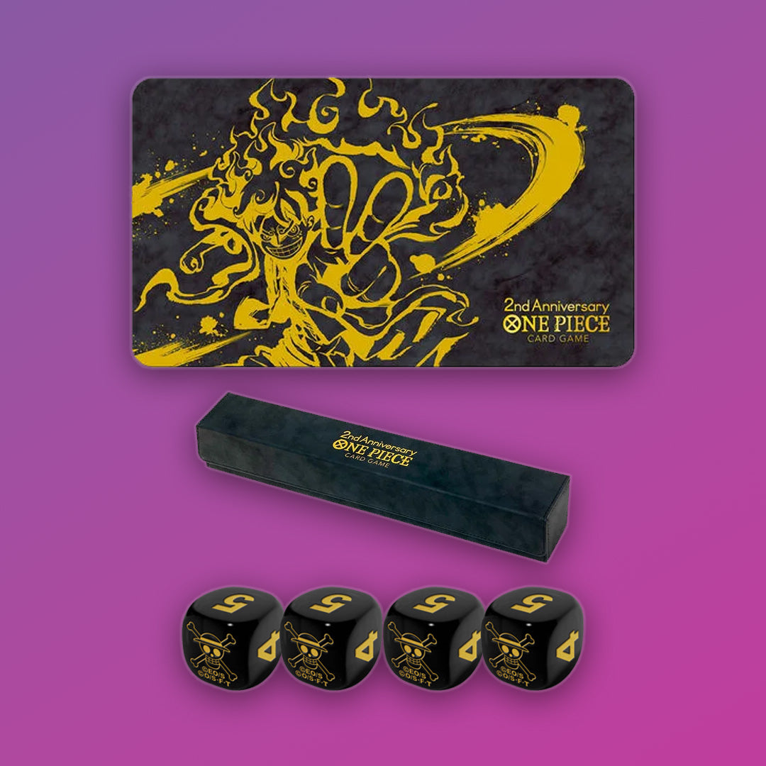 Playmat 2º aniversario con caja + dados.