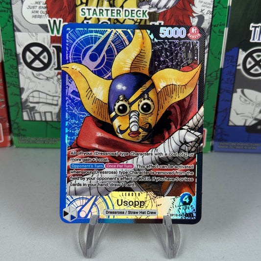 [OP01] Lider Custom Roronoa Zoro in embossed aluminum + transparent box for One Piece TCG