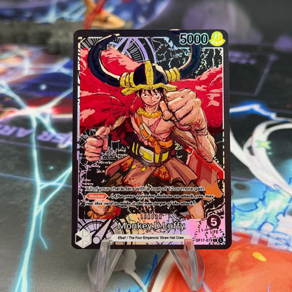 [OP17] Monkey D Luffy Foil Base Card