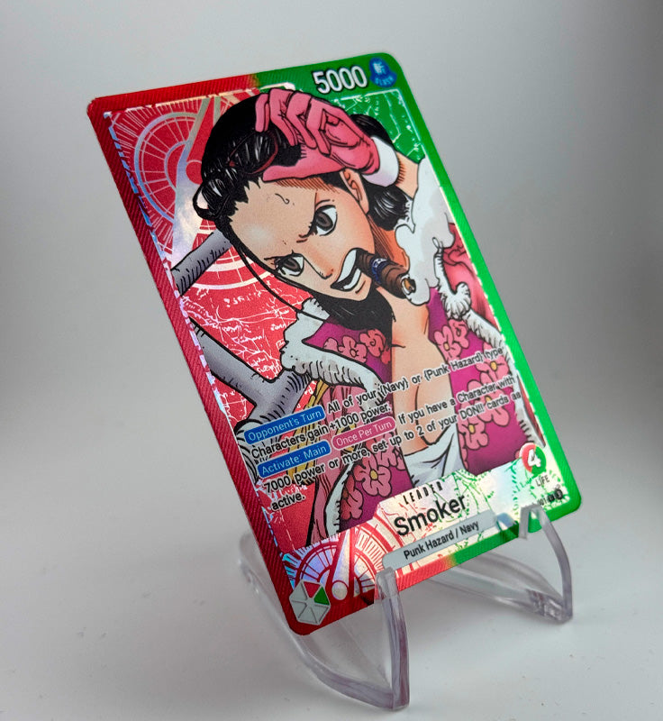 [OP01] Lider Custom Roronoa Zoro in embossed aluminum + transparent box for One Piece TCG