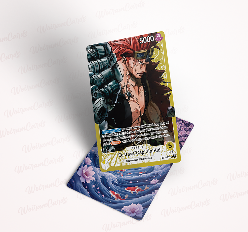 [OP01] Lider Custom Roronoa Zoro in embossed aluminum + transparent box for One Piece TCG