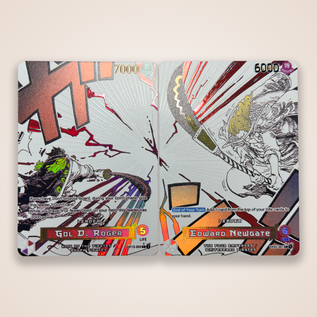 [OP02 & OP13] Gol D. Roger & Edward Newgate manga panel