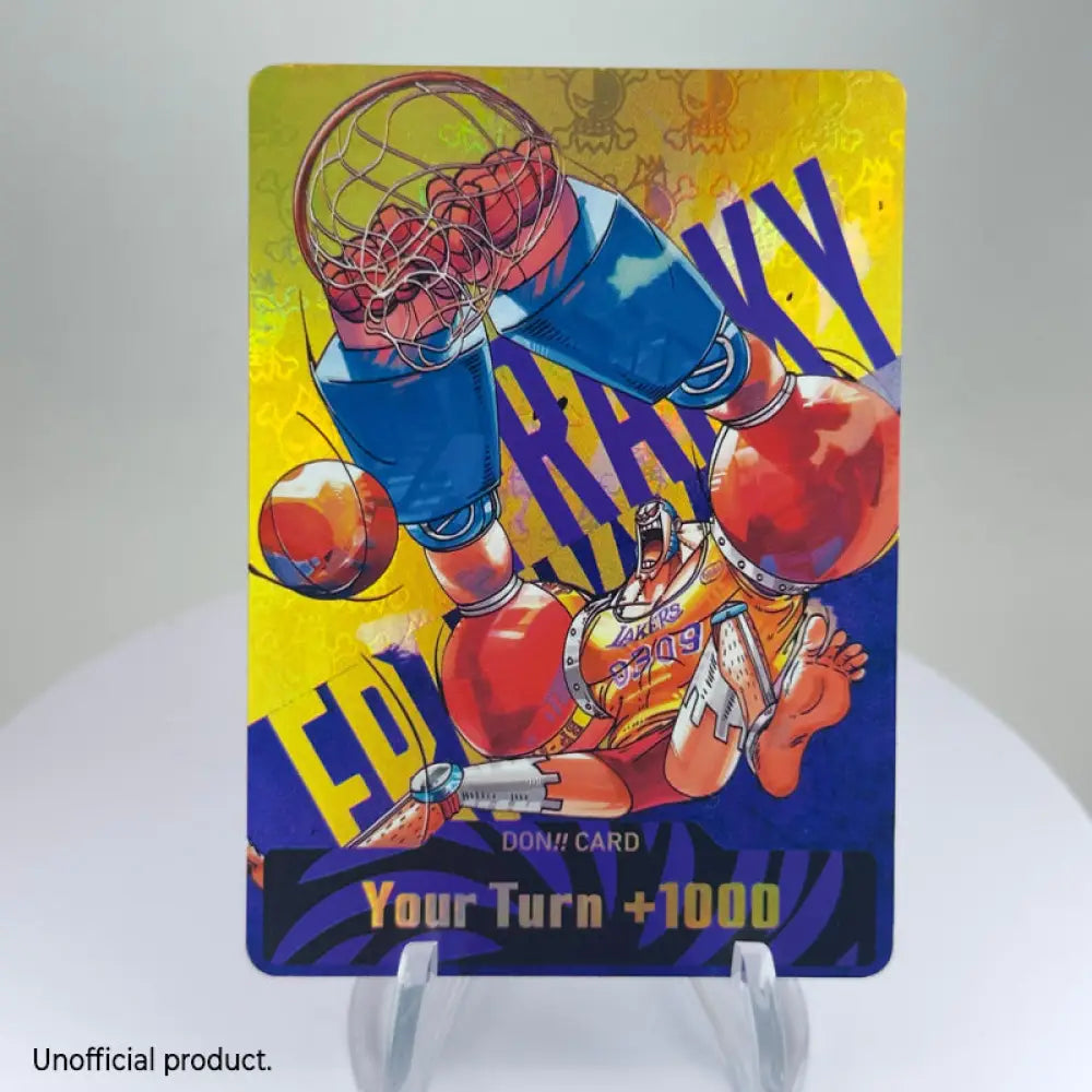 Mugis LAKER! DON!! CARD - 1x Franky - DON CUSTOM