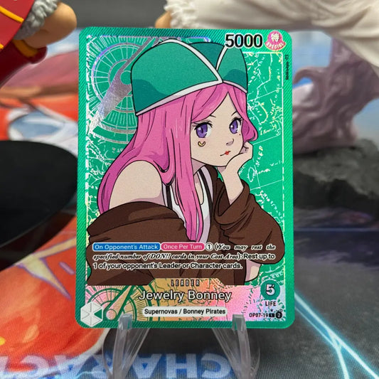 [OP07][OP13] Jewelry Bonney [Mokuepo] - Green OP07 - Líder Custom
