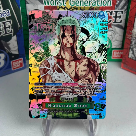 [OP12] Roronoa Zoro Manga Edition - Líder Custom
