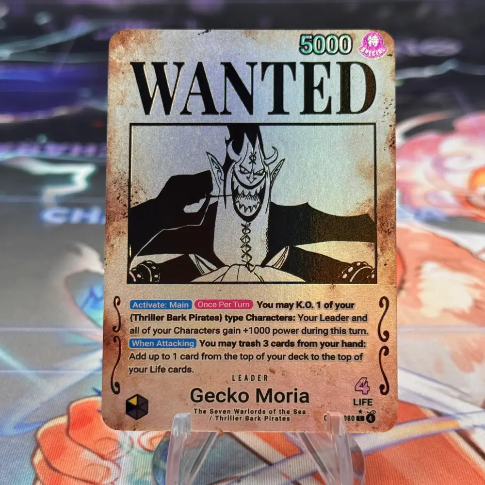 [OP14] WANTED POSTER THE SEVEN WARLORDS - GECKO MORIA