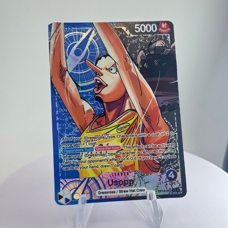 [OP01] Lider Custom Roronoa Zoro in embossed aluminum + transparent box for One Piece TCG
